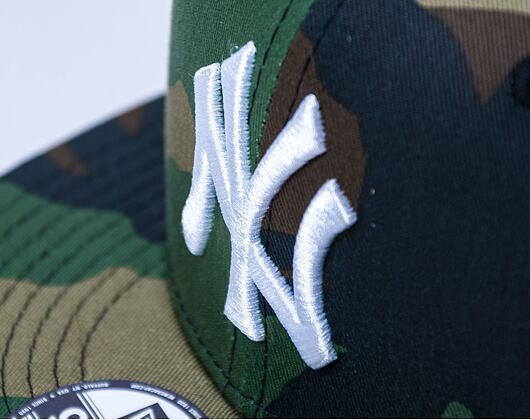 Dětská kšiltovka New Era 9FIFTY Kids MLB Team Camo New York Yankees Woodland Camo