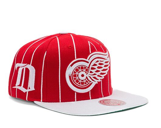 Kšiltovka Mitchell & Ness NHL TEAM PIN SNAPBACK RED WINGS Red