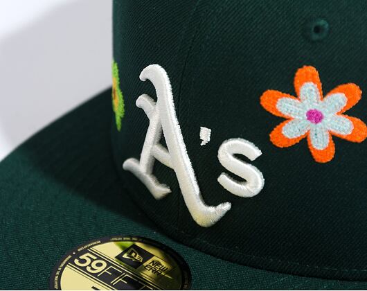 Kšiltovka New Era 59FIFTY MLB Floral Oakland Athletics Dark Green