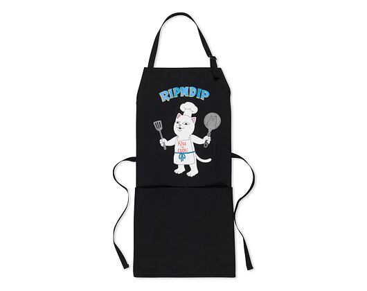 Zástěra na vaření RIP N DIP Kiss The Cook Apron RND10046 Black