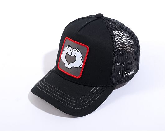 Kšiltovka Capslab Mickey Mouse - Heart Trucker Black
