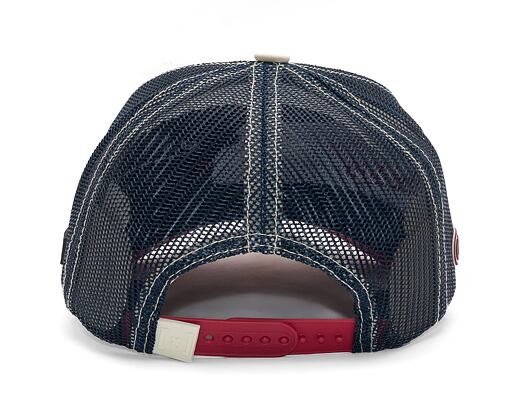 Kšiltovka Capslab Batman - Retro Batman Trucker Sand / Cardinal