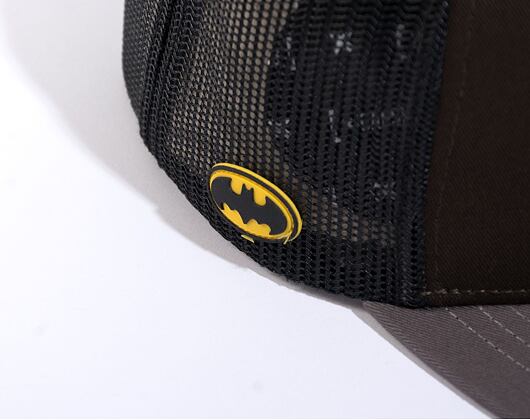Kšiltovka Capslab Batman - Batman Flat Trucker Black / Grey