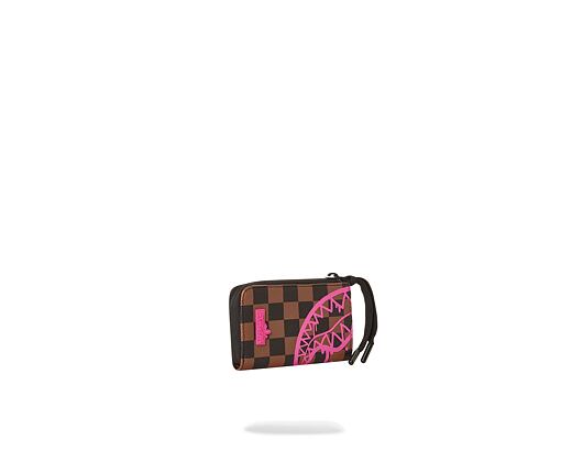 Peněženka Sprayground Pink Drip Brown Check Wallet
