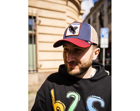 Kšiltovka Goorin - The Freedom Eagle Trucker - Indigo