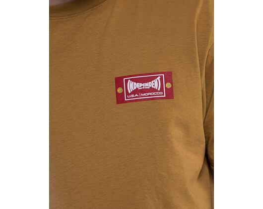 Triko ETNIES × Independent Wash Tee Tobacco