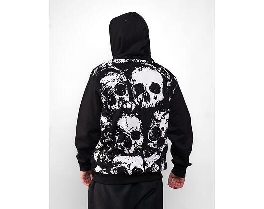 Mikina Wasted Paris Zip Crypt - Black