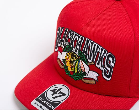 Kšiltovka '47 Brand NHL Chicago Blackhawks Laurel '47 Captain DTR Red