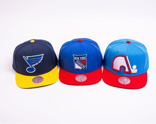 Kšiltovka Mitchell & Ness NHL Team 2 Tone 2.0 Snapback Quebec Nordiques Royal / Red