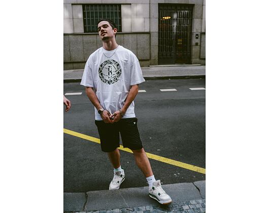 Triko New Era NBA Infill Logo Oversized Tee Brooklyn Nets White / Black
