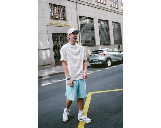 Triko New Era MLB Pastel Oversized Tee Chicago Cubs Off White / Pastel Blue