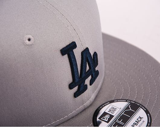 Kšiltovka New Era 9FIFTY MLB Team Side Patch Los Angeles Dodgers Grey / Dark Blue