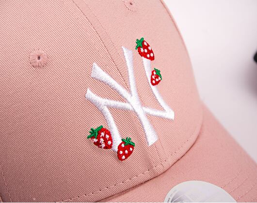 Dámská Kšiltovka New Era 9FORTY Womens MLB Strawberry New York Yankees Pink Rouge / White