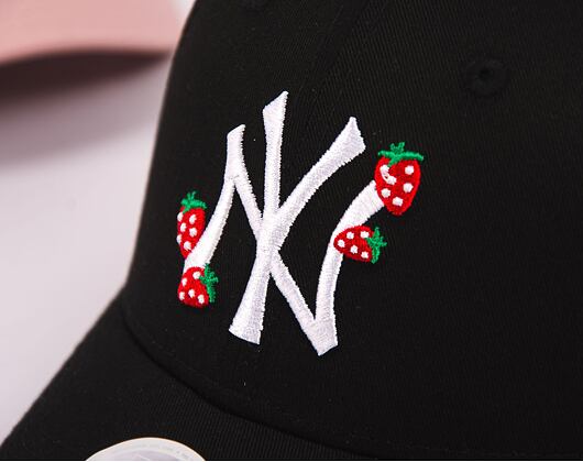 Dámská Kšiltovka New Era 9FORTY Womens MLB Strawberry New York Yankees Black / White