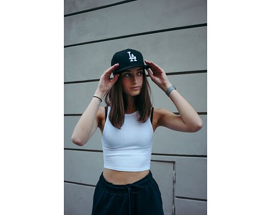 Kšiltovka New Era - MLB Basic 59FIFTY - LA Dodgers - Black / White