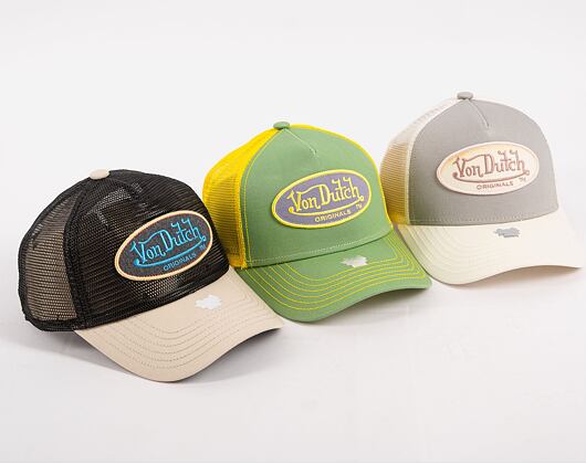 Kšiltovka Von Dutch Trucker Boston Green/Yellow