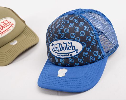 Kšiltovka Von Dutch Trucker Tampa Foam Black Aop/Blue