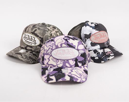 Kšiltovka Von Dutch Trucker Tampa Foam Purple Camo