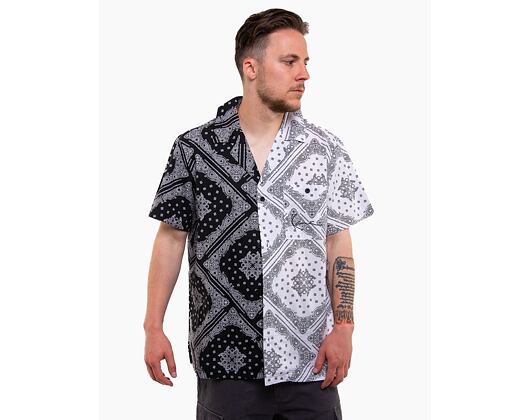 Košile Karl Kani Chest Signature Paisley Block Resort Shirt black/white