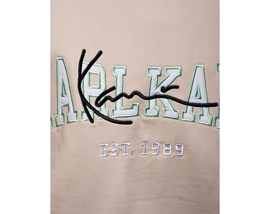Bunda  Karl Kani Og Fleece College Jacket off white/white