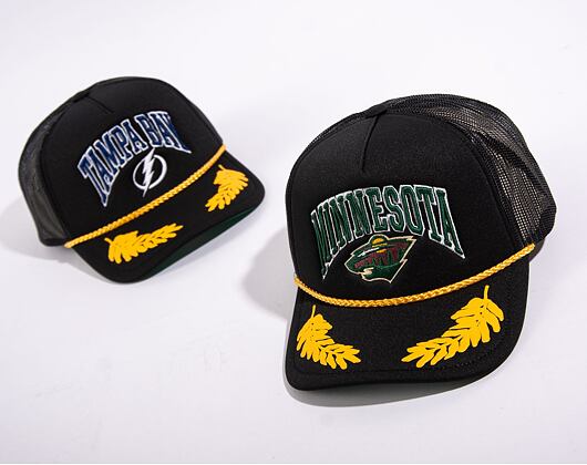 Kšiltovka Mitchell & Ness Nhl Gold Leaf Trucker Wild Black