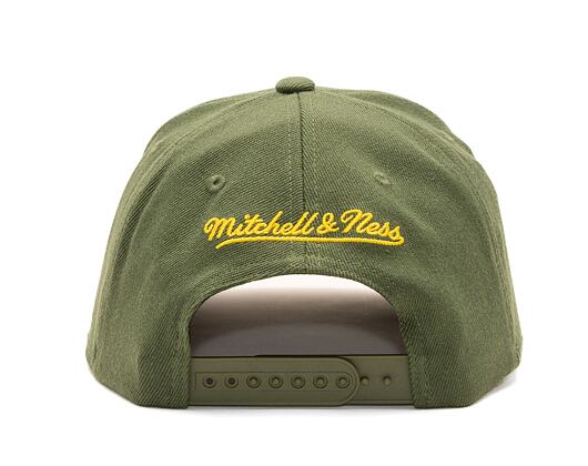 Kšiltovka Mitchell & Ness NBA Merch Logo Classic Red Celtics Olive