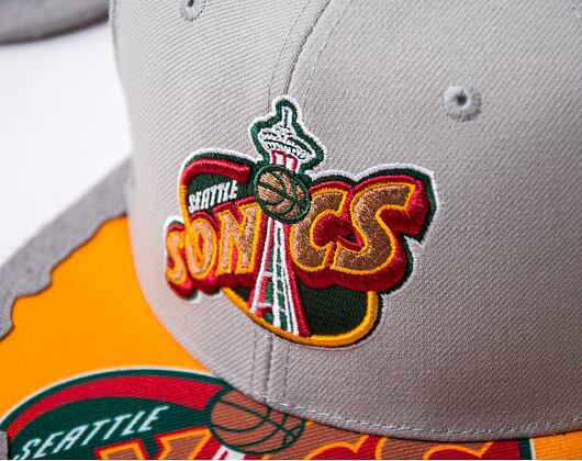 Kšiltovka Mitchell & Ness NBA Munch Time Snapback HWC Supersonics Grey