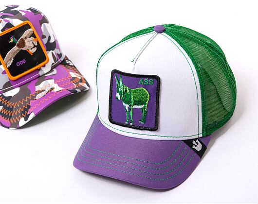 Kšiltovka Goorin - 'Acid Trip Pack' - Donkey Trip - White / Purple / Green
