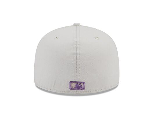 Kšiltovka New Era 59FIFTY MLB League Essential Los Angeles Dodgers Stone / Purple Nitro