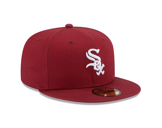 Kšiltovka New Era 59FIFTY MLB League Essential Chicago White Sox Cardinal / White