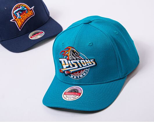 Kšiltovka Mitchell & Ness Detroit Pistons Team Ground 2.0 Stretch Snapback HWC Teal