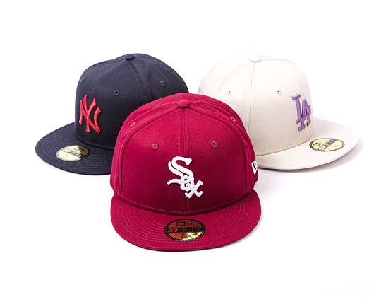 Kšiltovka New Era 59FIFTY MLB League Essential Chicago White Sox Cardinal / White