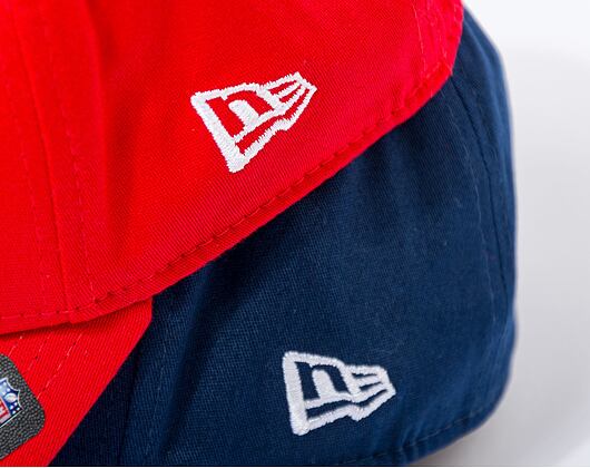 Kšiltovka New Era 39THIRTY NFL Comfort New England Patriots Oceanside Blue / Front Door Red
