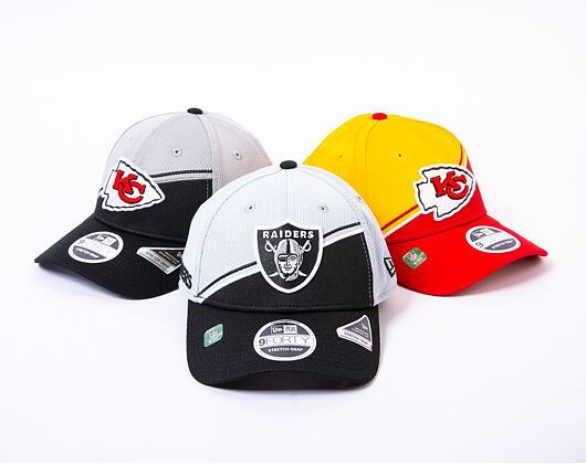 Kšiltovka New Era 9FORTY Stretch-Snap NFL Sideline 23 Las Vegas Raiders