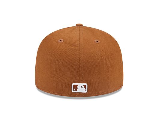 Kšiltovka New Era 59FIFTY MLB Team Outline 5 Los Angeles Dodgers Toasted Peanut / White