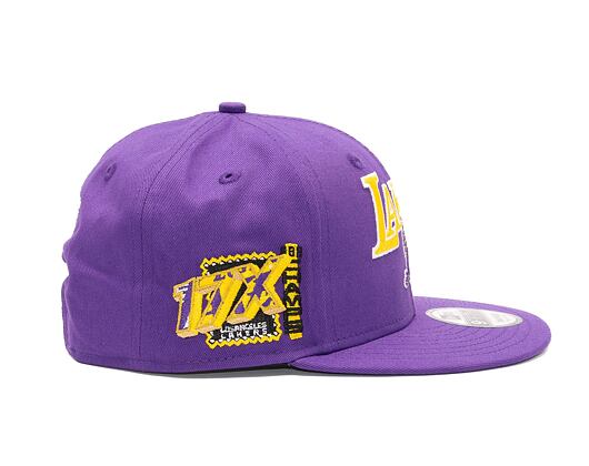 Kšiltovka New Era 9FIFTY NBA Patch Los Angeles Lakers True Purple / Upright Yellow
