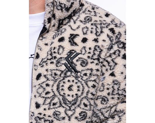 Bunda Karl Kani Og Paisley Teddy Puffer Jacket off white/black