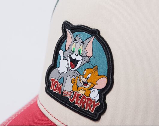 Kšiltovka Capslab - Trucker Tom & Jerry - Tom & Jerry - Sand / Green / Red