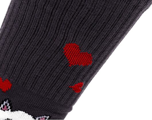 Ponožky Rip N Dip Nerm Love Socks Charcoal