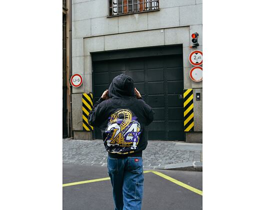 Mikina Adam Wave x Snapbacks Mamba Tribute Acid Washed Oversized Hoody Black