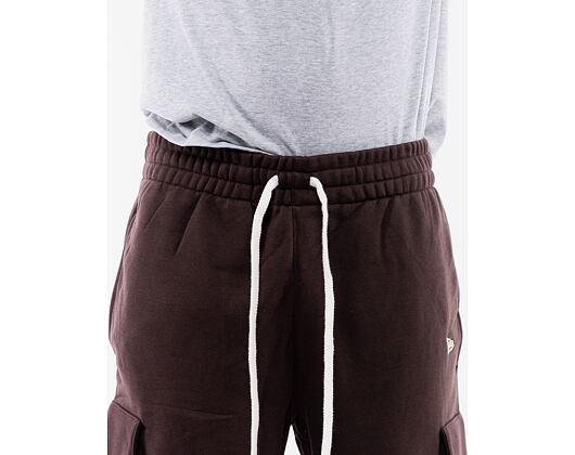 Tepláky New Era Cargo Joggers Brown / White