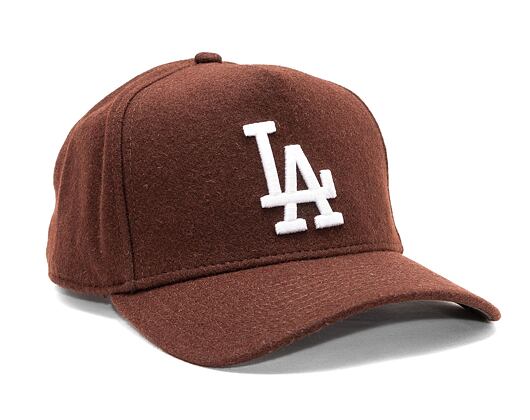 Kšiltovka New Era 9FORTY E-Frame MLB Melton Los Angeles Dodgers Dark Brown / White