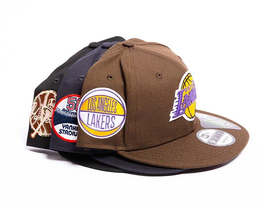 Kšiltovka New Era 9FIFTY NBA Repreve Los Angeles Lakers Walnut Brown / Purple