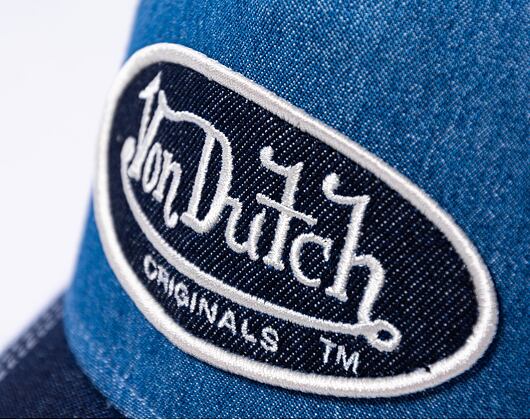 Kšiltovka Von Dutch Trucker Ottawa Cotton Twill Denim Blue