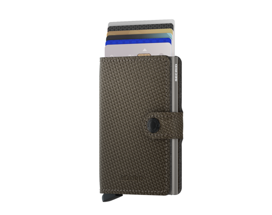 Peněženka Miniwallet Secrid Carbon Khaki