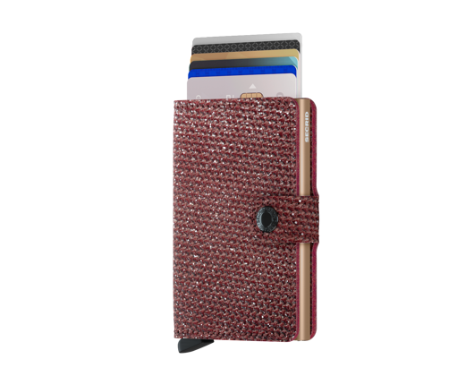 Peněženka Miniwallet Secrid Sparkle Red