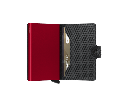 Peněženka Secrid Miniwallet Cubic Black-Red