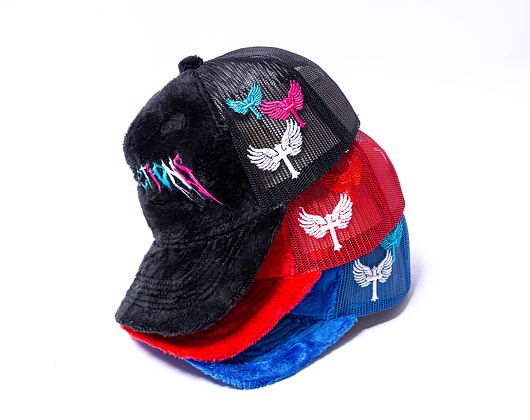 Kšiltovka Reflection Luxury Fuzzy Trucker Satin Black / Multi