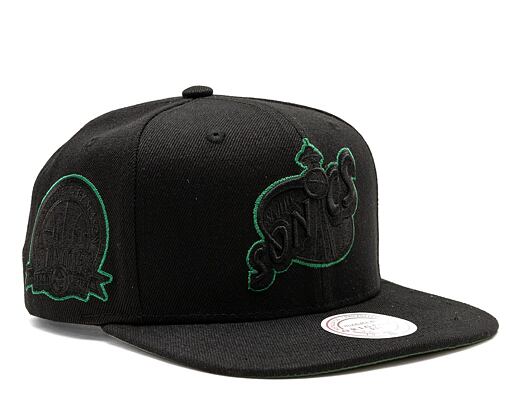 Kšiltovka Mitchell & Ness Tc Bottoms Snapback Hwc NBA SEATTLE SUPERSONICS Black