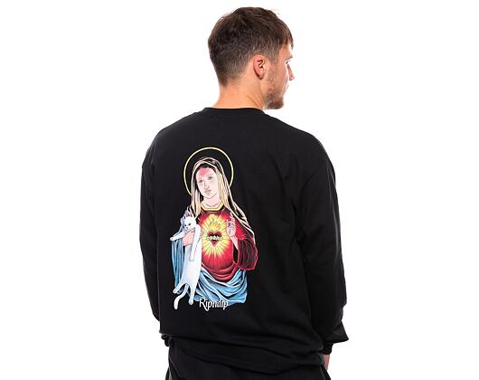 Triko s Dlouhým Rukávem Rip N Dip Mother Mary Long Sleeve (Black)
